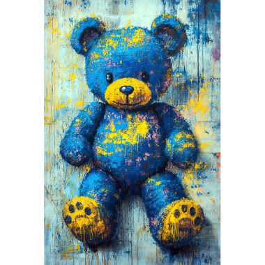 Teddybeer schilderij 